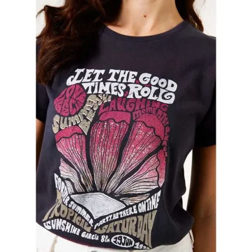 Garcia D50007 Ladies T-shirt SS Antracite