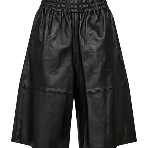 Gossia JoseGO Bermuda Leather Shorts Black
