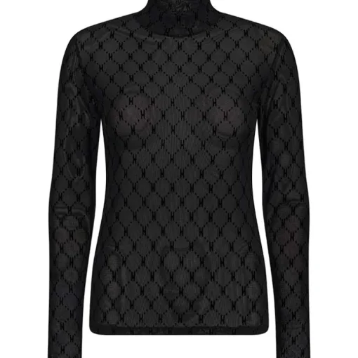 Hype The Detail 315-14-9 Mesh Turtle Neck Black