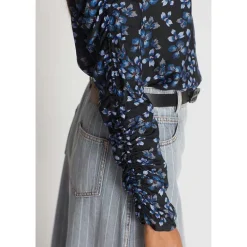Munthe Seima Flower Blouse Black