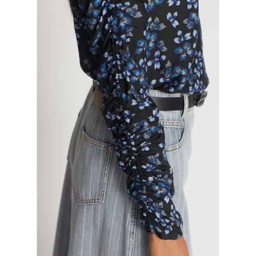 Munthe Seima Flower Blouse Black