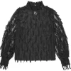 Munthe Skallo Mesh Blouse Black