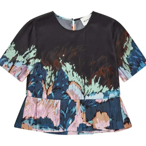 Munthe Solus S/S Blouse Black