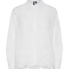 Pieces PCVilde LS Shirt Noos Bright White