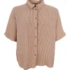 Black Colour BCMelina Linen Wing Shirt Sand