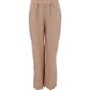 Black Colour BCMelina Wide Linen Pant Sand