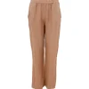 Black Colour BCMelina Wide Linen Pant Mørk Sand