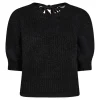 Co Couture CoralieCC Bow Rib Knit Black