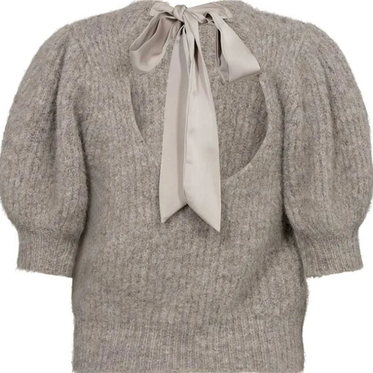 Co Couture CoralieCC Bow Rib Knit Walnut