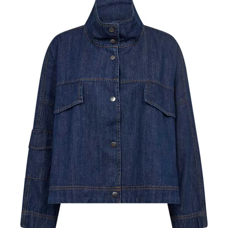 Co Couture DelinaCC Denim Box Jacket Blå