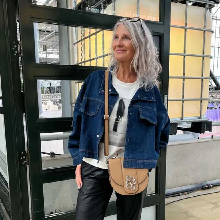 Co Couture DelinaCC Denim Box Jacket Blå
