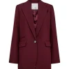 Co Couture KyleCC Single Oversize Blazer Burgundy