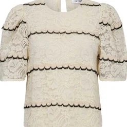 Co Couture LoraCC Lace Blouse Off White