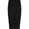 Co Couture ReaganCC Ruched Skirt Black