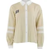 Continue 14720 Ally 21 Small Stripe Shirt Sand/White