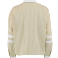 Continue 14720 Ally 21 Small Stripe Shirt Sand/White