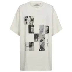 Copenhagen Muse Oversize T-shirt W Front Print Jet Stream