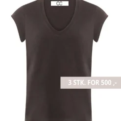 COSTER COPENHAGEN CCH1101 V-NECK T-SHIRT SORT