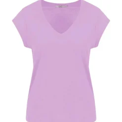 Coster Copenhagen CCH1101 V-Neck T-Shirt 824 Lilla