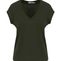COSTER COPENHAGEN CCH1101 V-NECK T-SHIRT 486 MØRKEGRØN