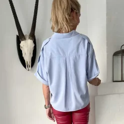 Depeche 100014 FayDE SS Shirt Lyseblå