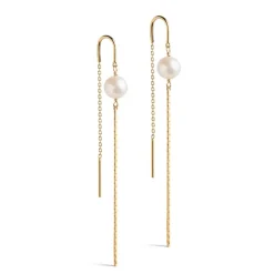 Enamel E349G Aga Pearl Earring Guld