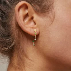 ENAMEL LOLA EARRING GRØN & GULD