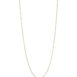 ENAMEL LOLA NECKLACE LYSEBLÅ & GULD