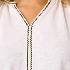 Garcia B50003 Ladies T-shirt SS Ecru