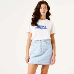 Garcia D50011 Ladies T-Shirt SS Off White