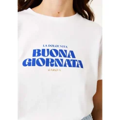 Garcia D50011 Ladies T-Shirt SS Off White