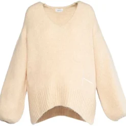 Hést Sofie V-Neck Sweater Summer Sand
