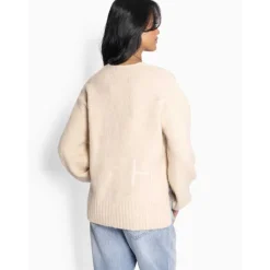 Hést Sofie V-Neck Sweater Summer Sand