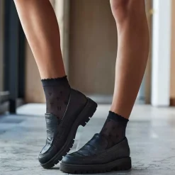 Hype The Detail 21040-75-1100 Socks Hearts 20DEN Black