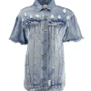 J By J 6907 S/S Denim Shirt Blue