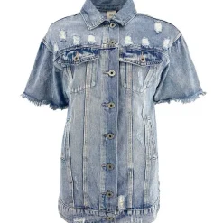 J By J 6907 S/S Denim Shirt Blue