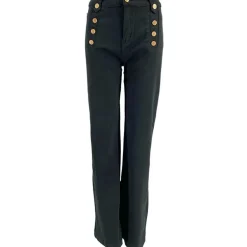 J By J 8053 Stretch Wide Jeans Gold/Black