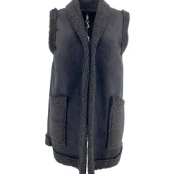 J By J 26968 Teddy Vest Black
