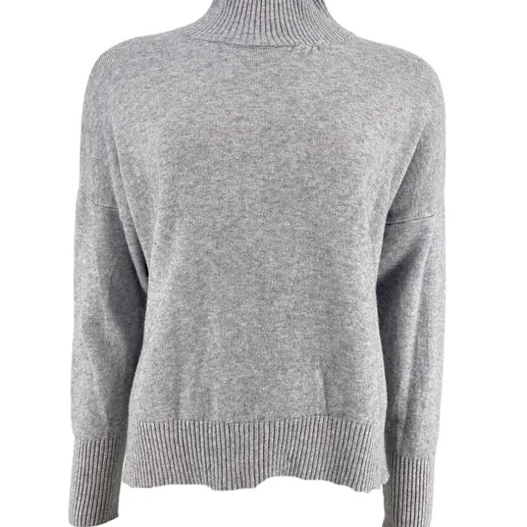 J By J 8032 Turtle Neck Knit Grey