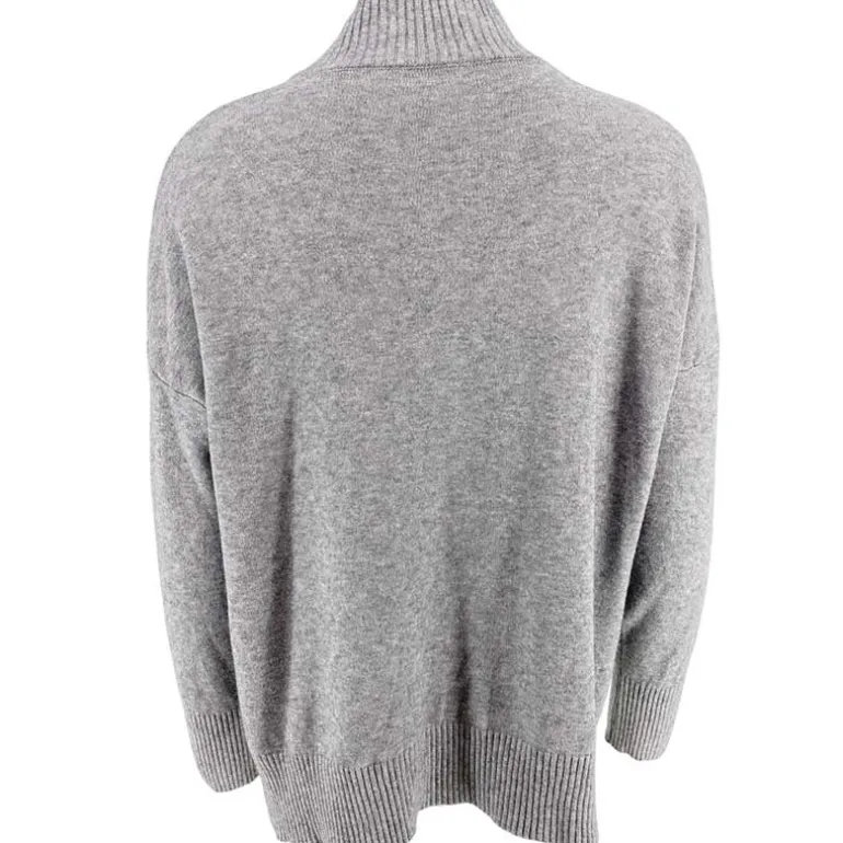 J By J 8032 Turtle Neck Knit Grey