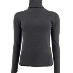 J By J 9013 Viscose Roll Neck Black