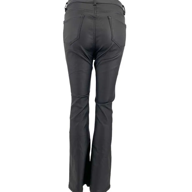 J By J 6866 Wide Stretch Pants Coated Black