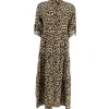J By J A101 Viscose Leo Dress Leopard