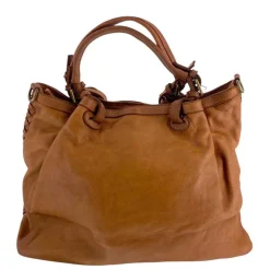 J By J Braided Leather Bag Brown
