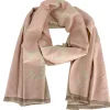 J By J JD-50 CC Viscose & Wool Scarf Lyserød