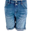 J BY J MC-6020 Denim Stretch Shorts Blå