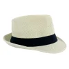 J BY J SUMMER HAT OFF WHITE