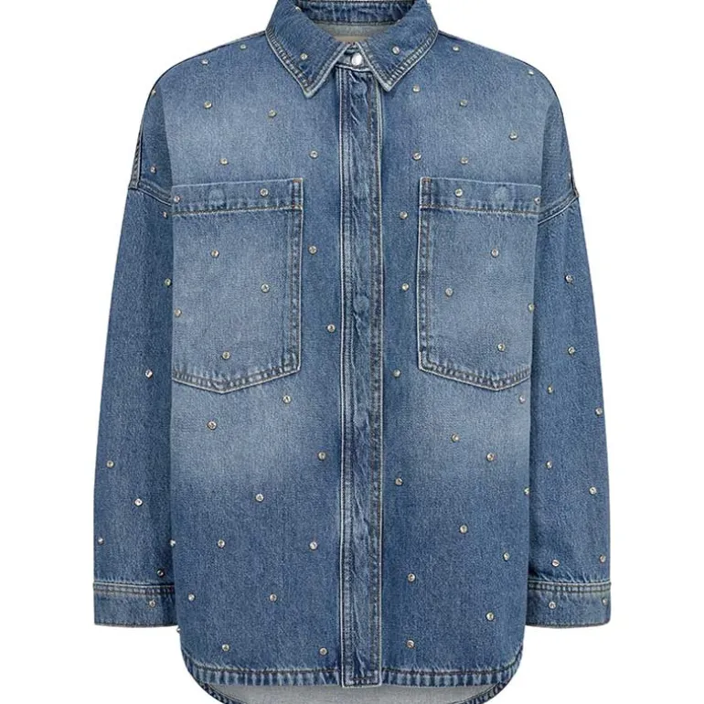 Mos Mosh MMEmme Marine Shirt Mid Blue