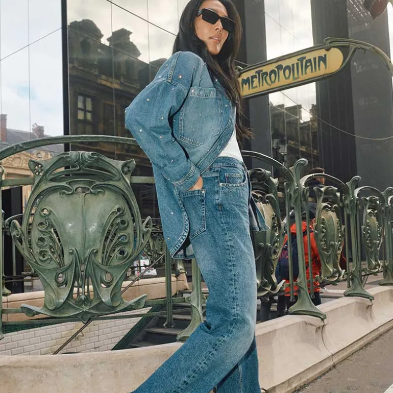 Mos Mosh MMEmme Marine Shirt Mid Blue