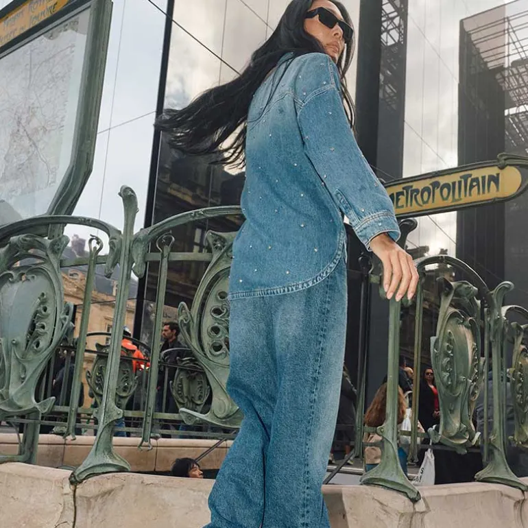 Mos Mosh MMEmme Marine Shirt Mid Blue